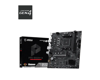 MSI PRO B550M-B DDR4 HDMI-DP PCIE 4.0 AM4 mATX