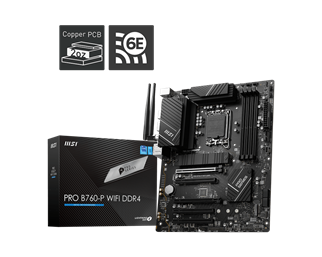 MSI PRO B760-P WIFI6E DDR4 HDMI-DP TYPEC PCIE 4.0 1700p ATX