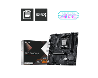 MSI PRO B840M-B DDR5 HDMI-VGA PCIE 4.0 AM5 mATX