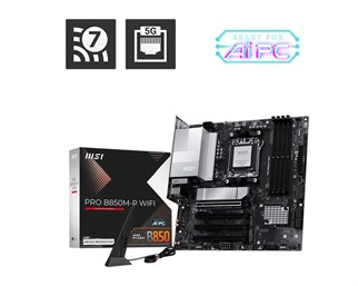 MSI PRO B850M-P WIFI DDR5 HDMI-DP PCIE 5.0 AM5 MATX