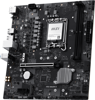 MSI PRO B860M-E DDR5 HDMI-DP PCIE 5.0 1851p mATX