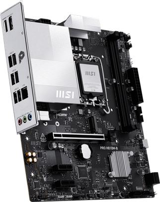 MSI PRO H810M-B DDR5 HDMI-DP PCIE 4.0 1851p mATX