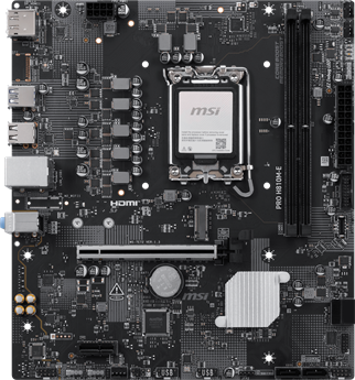 MSI PRO H810M-E DDR5 HDMI-DP PCIE 4.0 1851p mATX
