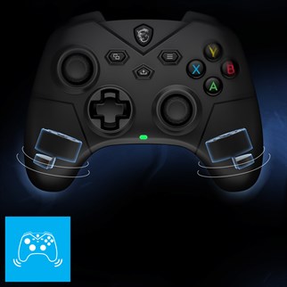 MSI Stok Adı: Msi GG Force GC300 Wireless 2.4GHz Kablosuz Siyah Oyun Kolu (Gamepad)