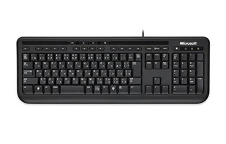 Microsoft Siyah Hebrew Layout Kablolu Klavye (ANB-00015) (İthalatcı Garantili)