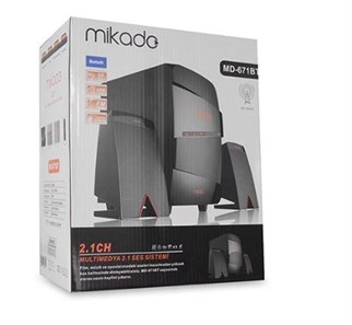 Mikado MD-671BT 2+1 40W RMS Siyah Usb+SD+Fm Destekli Multimedia Bluetooth Speaker