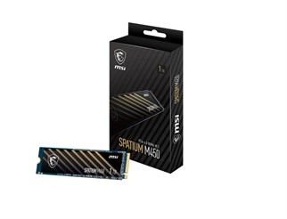 Msi 1TB Spatium M450 V1 NVMe PCIe Gen4 x4 Okuma 3400MB – Yazma 2400MB M.2 SSD Disk