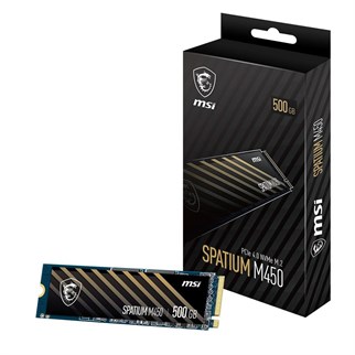 Msi 500GB Spatium M450 V1 NVMe PCIe Gen4 x4 Okuma 3000MB – Yazma 2000MB M.2 SSD Disk