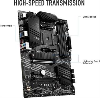 Msı B550-A Pro AM4 DDR4 Bellek 4400(OC) HDMI DP M.2 USB3.2 ATX Anakart