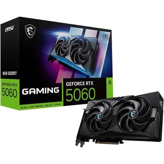 Msi Geforce RTX5060 8G Gaming OC RTX5060 8GB GDDR7 128B DX12 PCIE 5.0 X16 (3XDP 1XHDMI) Ekran Kartı
