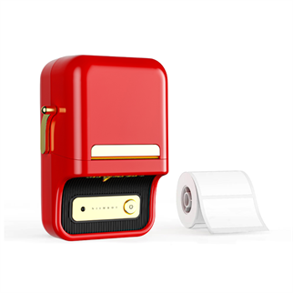 NIIMBOT B21S, Taşınabilir, Mürekkepsiz, Termal Etiket Yazıcı (Bluetooth, Type-C) Kırmızı