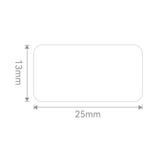 NIIMBOT EW25 Etiket 25mm x 13mm Low Temperature  (-80°C) 390 etiket/rulo (M2)
