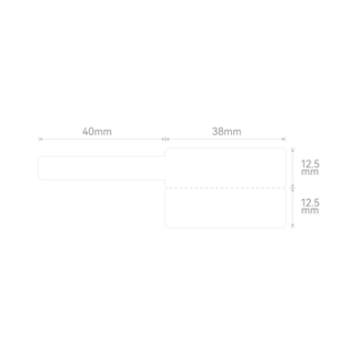 NIIMBOT T25 Etiket 38mm x 40mm 100 adet Beyaz  Kablo için (B1,B21S,B3S)