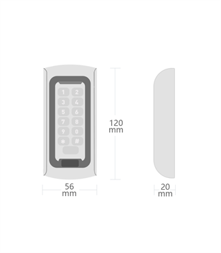 NVC NC-MSC02 Şifrematik Okuyucu IP66