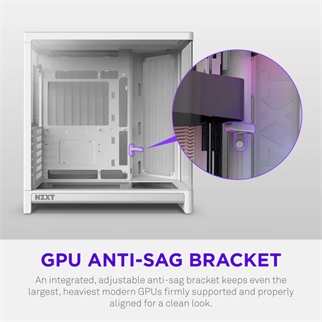 NZXT H6 RGB+ CC-H62FW-P1 Dual-Chamber Gaming Mid-Tower PC Kasası Beyaz