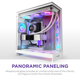 NZXT H9 FLOW RGB 2025 ARGB CM-H92FW-P1 Gaming Mid-Tower PC Kasası Beyaz