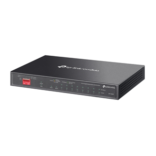 OMADA DS110GMP, 10 Port Gigabit,  8 Port Gigabit PoE+, 123W, 1 Port Combo Gigabit SFP, Yönetilemez, Metal Kasa Masaüstü Sessiz Switch