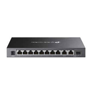 OMADA DS110GMP, 10 Port Gigabit,  8 Port Gigabit PoE+, 123W, 1 Port Combo Gigabit SFP, Yönetilemez, Metal Kasa Masaüstü Sessiz Switch