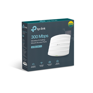 OMADA EAP115, 1Port Gigabit PoE, 300Mbps, 2,4Ghz,  Aktif Poe, Tavan tipi Access Point