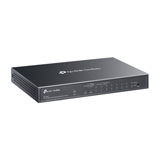 OMADA ES210GMP, 10 Port Gigabit, 8 Port PoE+, 1Port Gigabit Combo SFP, 123W, Yönetilebilir Metal Kasa Masaüstü/Vesa Switch