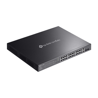 OMADA ES228GMP, 28 Port Gigabit, 24 Port Poe+,  2 Port Gigabit SFP, 384W, Yönetilebilir, Metal Kasa Rackmount Switch