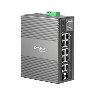 OMADA IES210GPP Industrial, 10 Port Gigabit, 6 Port Poe+, 2 Port Poe++, 2 Port Combo SFP, 240W, Yönetilebilir Endüstriyel Switch