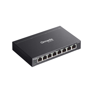 Omada ES208GP, 8 Port, Gigabit PoE+, 64W, Yönetilebilir, Metal Kasa Switch