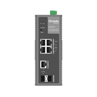 Omada IES206GPP Industrial, 6 Port Gigabit, 1Port Poe++, 3 Port Poe+, 1 Port Gigabit Combo SFP, 120W, Yönetilebilir, Endüstriyel Switch