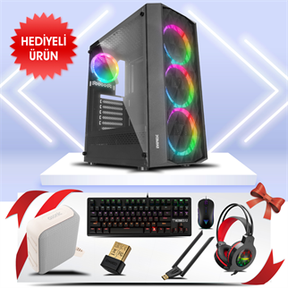 PANTHERA-01U, AMD RYZEN 5 5600, 16Gb DDR4 Ram, 500Tb NVMe SSD, 4Gb GDDR5 RX550 Ekran Kartı, 600W Kasa, OEM PAKET