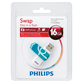 PHILIPS 16GB USB 2.0 Vivid FM16FD05B/00 Okyanus Mavisi Taşınabilir Bellek