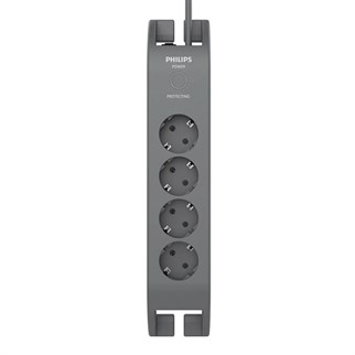 PHILIPS 4-lü SPN3140A/62 900 Joules Akım Koruma Prizi Gri