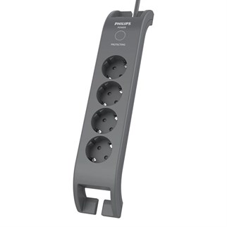PHILIPS 4-lü SPN3140A/62 900 Joules Akım Koruma Prizi Gri