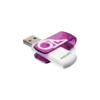 PHILIPS 64GB USB 2.0 Vivid FM64FD05B/00 Mor Taşınabilir Bellek