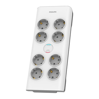 PHILIPS 8-li SPN7080WA/62 900 Joules Akım Koruma Prizi Beyaz