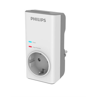 PHILIPS CHP7010W/10, Tekli, Akım Korumalı Priz, 1140 Joules, (Beyaz)