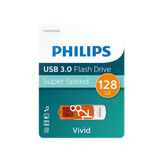 PHILIPS FM12FD00B, 128GB, USB 3.0, Vivid, Turuncu, Flash Disk
