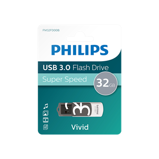 PHILIPS FM32FD00B, 32GB, USB 3.0, Vivid, Gölge Grisi, Flash Disk