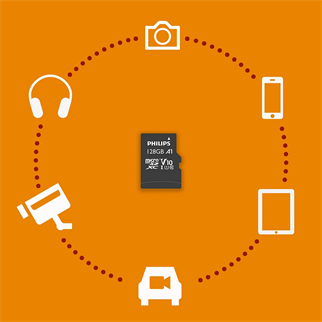 PHILIPS MicroSD 128GB FM12MP45B/00 Class10 Hafıza Kartı