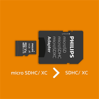 PHILIPS MicroSD 16GB FM16MP45B/00 Class10 Hafıza Kartı