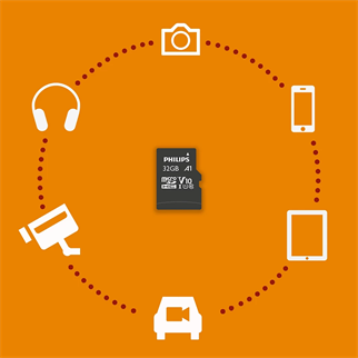PHILIPS MicroSD 32GB FM32MP45B/00 Class10 Hafıza Kartı