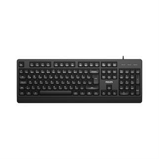 PHILIPS SPK6247B, USB Kablolu, Türkçe Q, Multimedya Klavye (Siyah)
