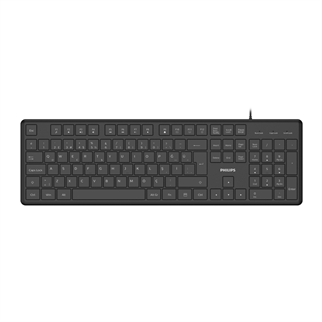 PHILIPS SPK6248B, USB Kablolu, Türkçe Q, Multimedya Klavye (Siyah)