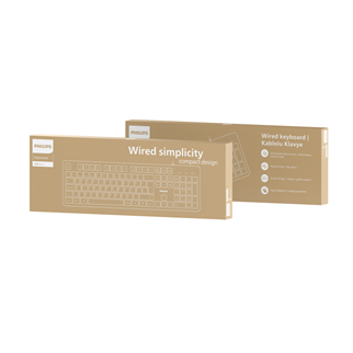 PHILIPS SPK6248B, USB Kablolu, Türkçe Q, Multimedya Klavye (Siyah)