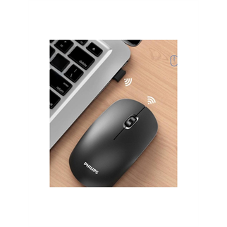 PHILIPS SPK7315B, Siyah, USB Nano 2,4Gh Kablosuz, 1200dpi, Optic, 3 Tuşlu, Sessiz Click, Mouse