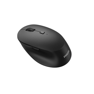 PHILIPS SPK7607B, Siyah, USB Nano 2,4Gh ve Bluetooth Kablosuz, 3200dpi, Optic, 7 Tuşlu, Sessiz Click, Mouse