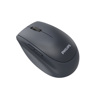 PHILIPS SPK7627K, Gri, USB Nano 2,4Gh ve Bluetooth Kablosuz, 1600dpi, Optic, 5 Tuşlu, Şarj Edilebilir, Sessiz Click, Mouse