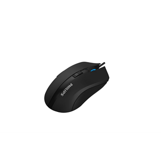 PHILIPS SPK9304B, Siyah, RGB Led Aydınlatma, USB Kablolu, 6400dpi, GAMING Optik Mouse