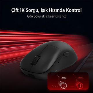 PHILIPS SPK9418B, EVNIA, Siyah, USB Nano 2,4Gh ve Bluetooth Kablosuz, 12.000dpi, Optic, 6 Programlanabilir Buton, Şarj Edilebilir, GAMING Mouse