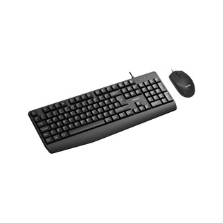 PHILIPS SPT6237B KABLOLU USB STANDART SİYAH Q KLAVYE+MOUSE