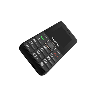 PHILIPS Xenium E6105, 128Mb, Siyah, 48Mb Ram, 1,77inc Ekran, 4G Çift Sim Desteği, FM Radyo, 1000mAh Pil, Türkiye KVK Garantili